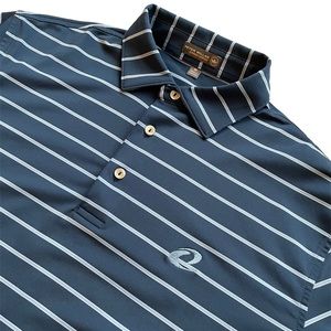 Peter Millar Mens Medium Short Sleeve Polo Navy